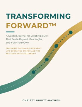 Transforming Forward guided journal cover by Christy Pruitt-Haynes